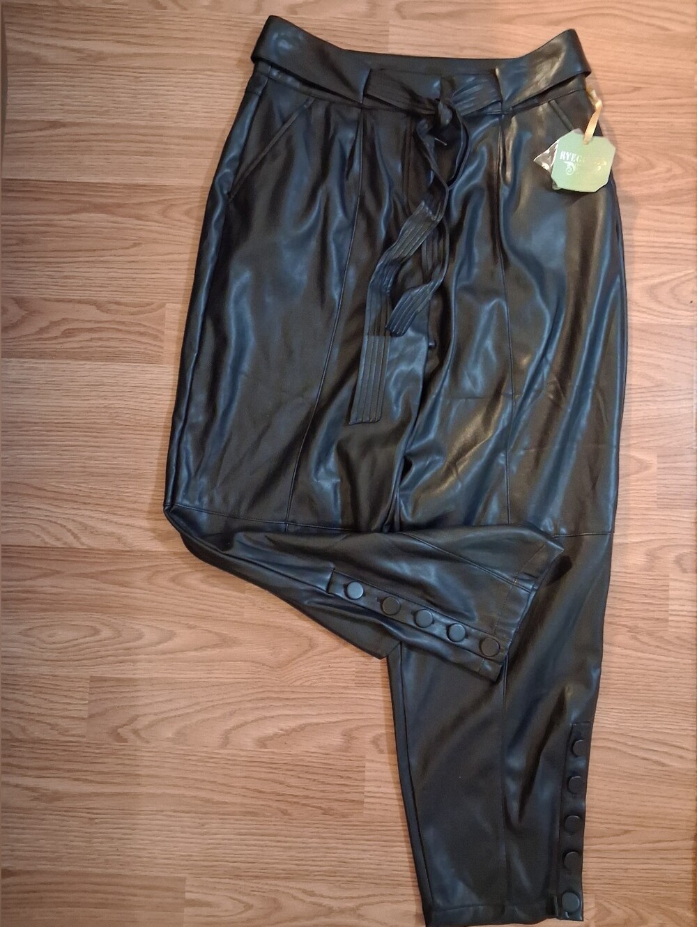 NWT RYEGRASS faux leather pants.  Womens.  Size 4.  Black